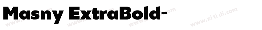 Masny ExtraBold字体转换